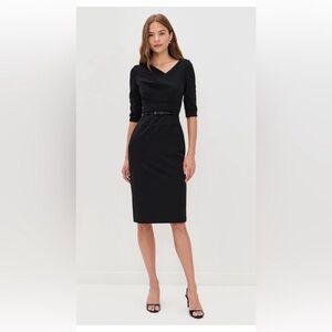 BLACK HALO | “Jackie O” 3/4 Sleeve Dress